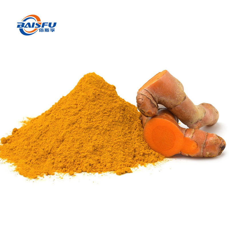 Baisfu Hot Selling Fresh Yellow Curcumin P.E. Yellow Powder coloring Turmeric / Curcumin Natural Pigment Food Flavo Curcumin extract  CAS 458-37-7 Used In Cosmetics