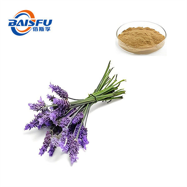 Baisfu Wholesale High Content 99% Lavender Extract Powder Brown Yellow Powder
