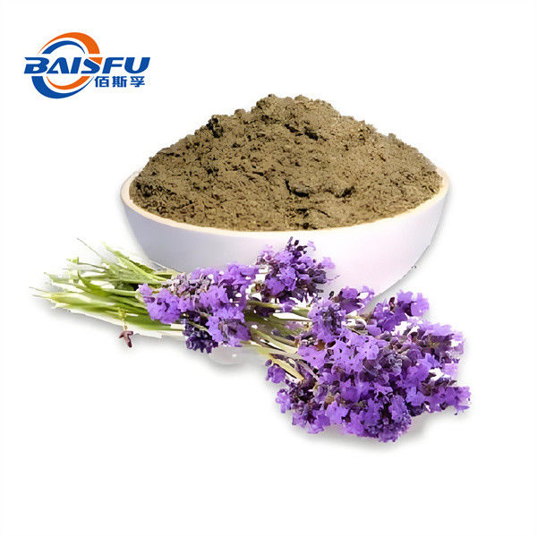 Baisfu Wholesale High Content 99% Lavender Extract Powder Brown Yellow Powder