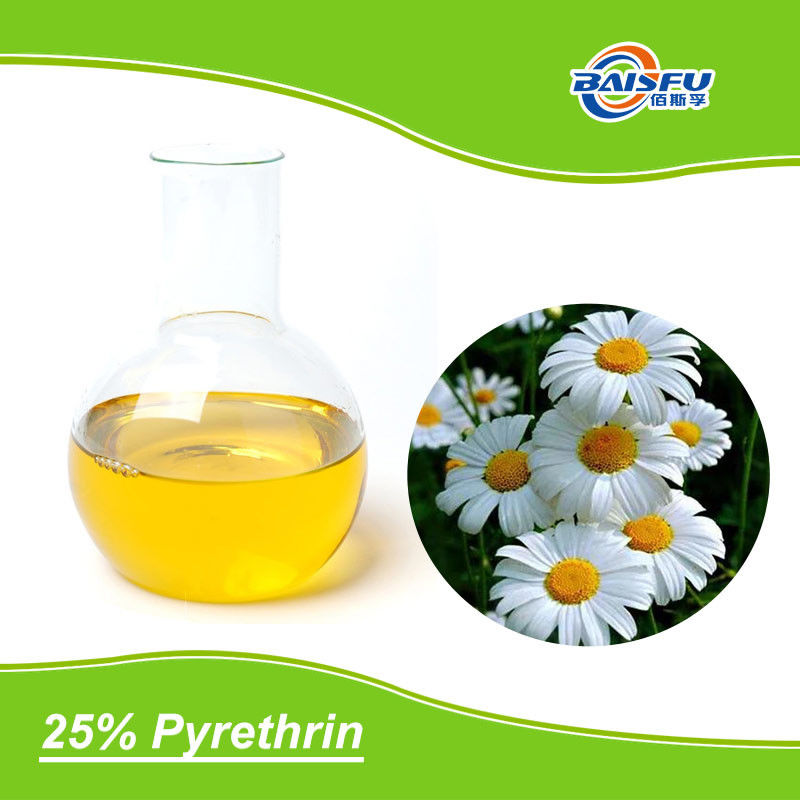 Baisifu Supply Pyrethrum Extract Pyrethrins 25% Cas 8003-34-7 Yellow Liquid For Bi