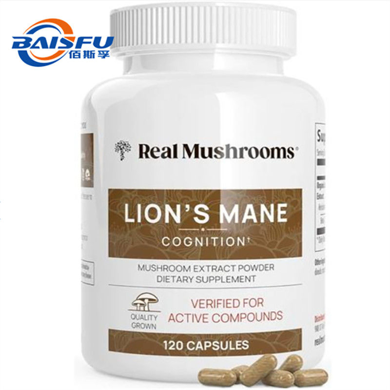 Organic Lion's Mane Capsules Chemical Synthesis for Lowering Cholesterol and Boosting Immunity