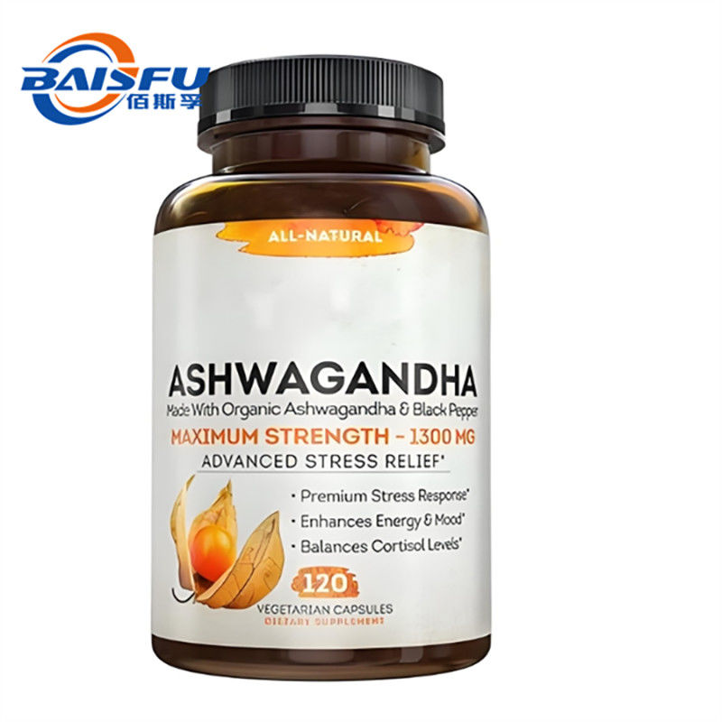 Natural Plant Extracts N-Acetyl-L-Cysteine 99% for Immune-Boosting and Anti-Anxiety Ashwagandha Extract Capsules