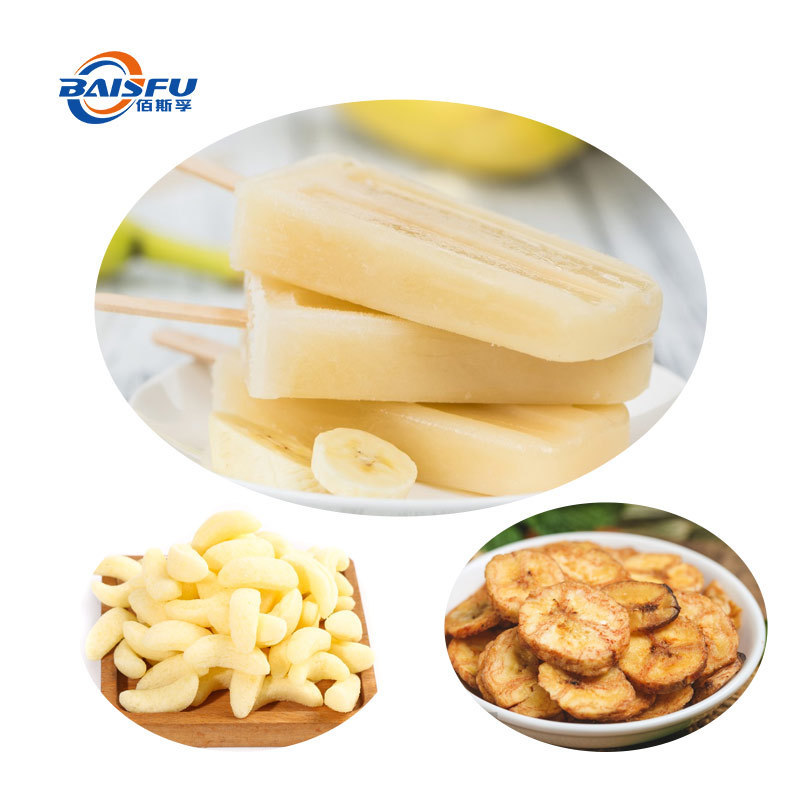 Baisfu Light Yellow Powder Freeze Dried Banana Powder High Quality 100% pass 80 mesh Natural Organic Banana Fruit Powder Detection Method HPLC for Food and Beverage Industry