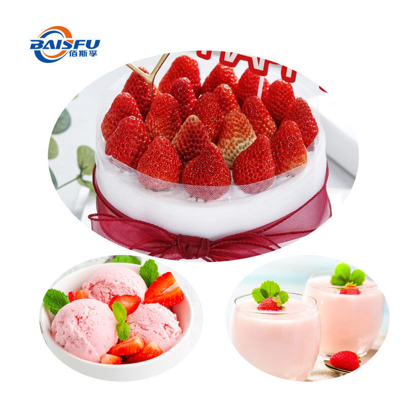 Natural Strawberry Flavor Powder - Water-Soluble Food Grade Flavoring for Beverages, Confectionery, Baking & Dairy