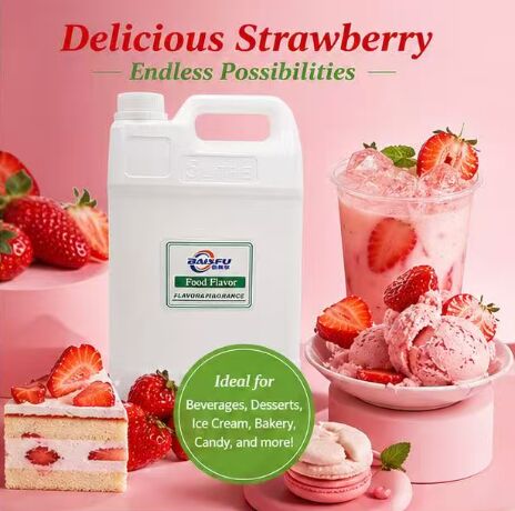 Strawberry Emulsified Flavor Heat Resistant Viscous Emulsion For Cake Muffin Bread Danish Pastry Dessert Filling