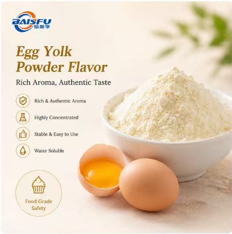 High Quality Concentrated Savory Egg Yolk Powder Flavor for Salted Egg Yolk Snack Coating Mooncake Filling Pastry Dough and Chinese Pastry