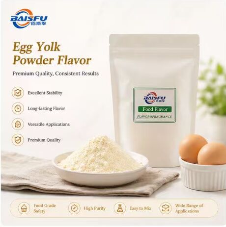 High Quality Concentrated Savory Egg Yolk Powder Flavor for Salted Egg Yolk Snack Coating Mooncake Filling Pastry Dough and Chinese Pastry