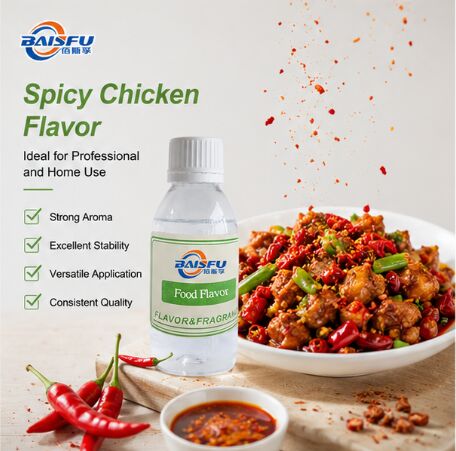 Natural Heat Stable Spicy Chicken Flavor for Sausage Meatball Burger Patty and Plant Based Chicken Substitute