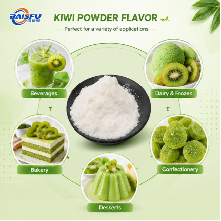 Rich Kiwi Powder Flavor for Jam Jelly Dessert Topping Fruit Spread Powder and Pudding Mix