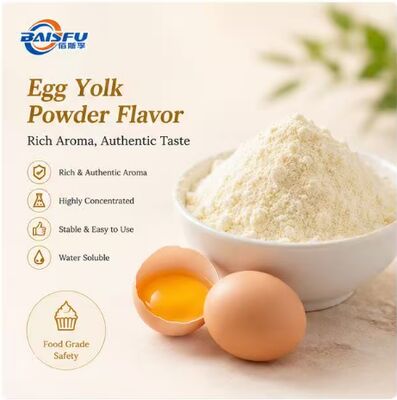 High Quality Concentrated Savory Egg Yolk Powder Flavor for Salted Egg Yolk Snack Coating Mooncake Filling Pastry Dough and Chinese Pastry